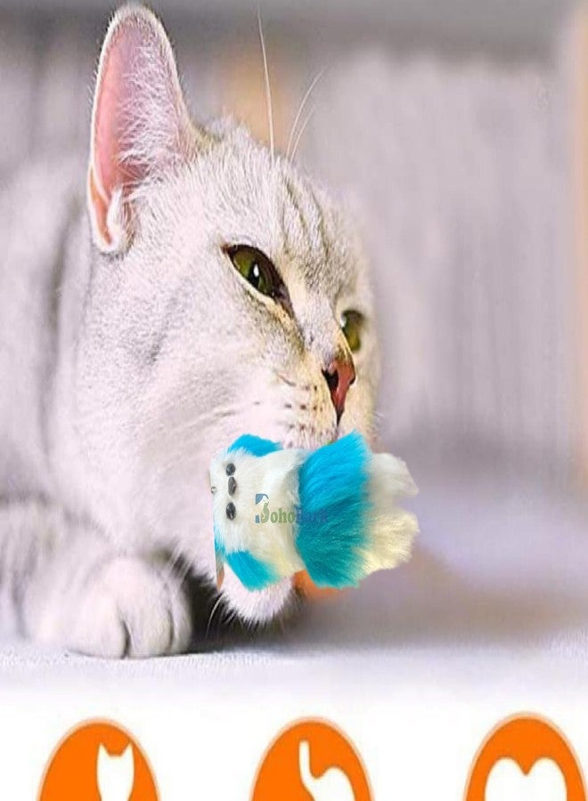 BohoBark Cat Toy for Cats and Kittens, Interactive and Plush Toys for cat Colour May Very Pack of 2 Pcs - Image 3